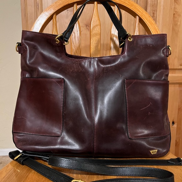 BeCa Leather Satchel Purse - Picture 2 of 6